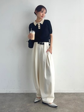 「アイテム（パンプス）」を使った、UMIさん（レディース・165cm）の春コーディネート