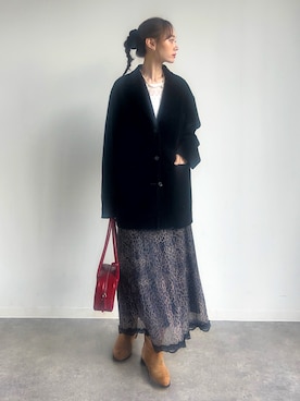 「NOGLE（ノグル）のアイテム」を使った、UMIさん（骨格ナチュラル・レディース・165cm）の冬コーディネート