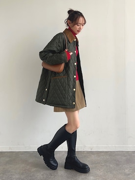 「アイテム（その他アウター）」を使った、UMIさん（レディース・165cm）の冬コーディネート