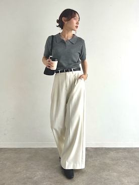 「NOGLE（ノグル）のアイテム」を使った、UMIさん（レディース・165cm）の夏コーディネート