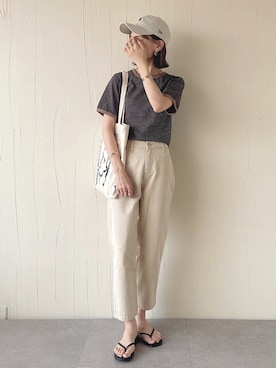 「menue（メヌエ）のアイテム」を使った、UMIさん（レディース・165cm）の夏コーディネート