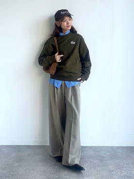 「シンプルコーデ」｜UMIさん（レディース・165cm）の冬コーディネート