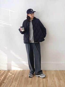 「アイテム（その他アウター）」を使った、UMIさん（レディース・165cm）の冬コーディネート