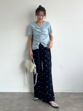 「NOGLE（ノグル）のアイテム」を使った、UMIさん（レディース・165cm）の夏コーディネート