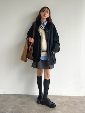 「NOGLE（ノグル）のアイテム」を使った、UMIさん（レディース・165cm）の秋コーディネート