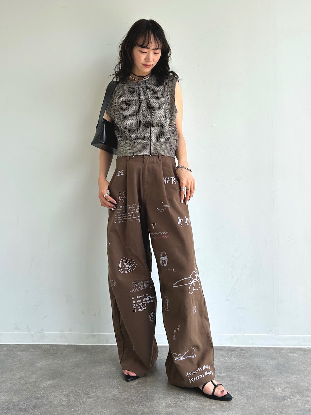 Knuth Marf high waist tattoo pants（KnuthMarfhigh waist