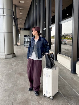 「SALOMON（サロモン）のアイテム」を使った、UMIさん（レディース・165cm）の春コーディネート