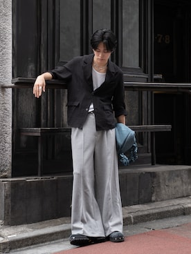 「OUAT（オーユーエーティー）のアイテム」を使った、KAIさん（メンズ・183cm）の夏コーディネート