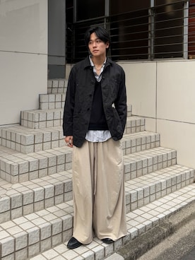 「Berwick1707（バーウィック）のアイテム」を使った、KAIさん（メンズ・183cm）の春コーディネート