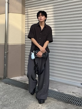 「crocs（クロックス）のクロックス メガクラッシュ  クロッグ / 厚底 /crocs Mega Crush Clog（サンダル）」を使った、KAIさん（メンズ・183cm）の夏コーディネート