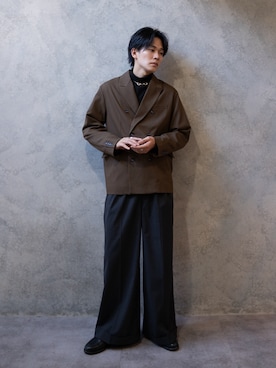 「CASPER JOHN（キャスパージョン）のアイテム」を使った、KAIさん（メンズ・183cm）の冬コーディネート