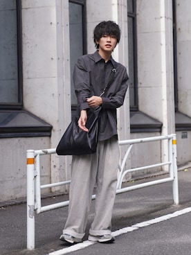 「SLICK（スリック）のアイテム」を使った、KAIさん（メンズ・183cm）の秋コーディネート