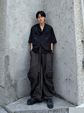 「OUAT（オーユーエーティー）のアイテム」を使った、KAIさん（メンズ・183cm）の夏コーディネート