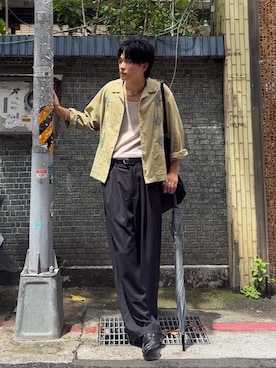 「CASPER JOHN（キャスパージョン）のアイテム」を使った、KAIさん（メンズ・183cm）の夏コーディネート