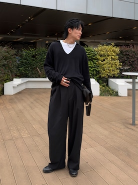 「Berwick1707(バーウィック)のアイテム」を使った、KAIさん(メンズ・183cm)の秋コーディネート