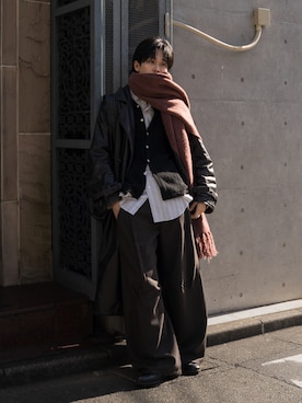 「アイテム（シャツ/ブラウス）」を使った、KAIさん（メンズ・183cm）の秋コーディネート