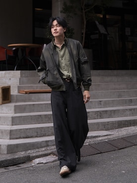 「CASPER JOHN（キャスパージョン）のアイテム」を使った、KAIさん（メンズ・183cm）の冬コーディネート