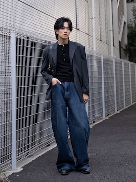 「COS（コス）のアイテム」を使った、KAIさん（メンズ・183cm）の秋コーディネート