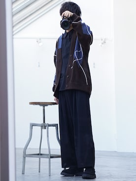 「CASPER JOHN（キャスパージョン）のアイテム（その他シューズ）」を使った、KAIさん（メンズ・183cm）の秋コーディネート