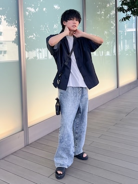 「Hint&Wit（ヒントアンドウィット）のアイテム」を使った、KAIさん（メンズ・183cm）の春コーディネート