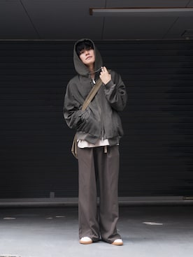 「SISE（シセ）のアイテム（ブルゾン）」を使った、KAIさん（メンズ・183cm）の秋コーディネート