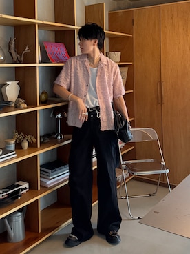 「CASPER JOHN（キャスパージョン）のアイテム」を使った、KAIさん（メンズ・183cm）の夏コーディネート