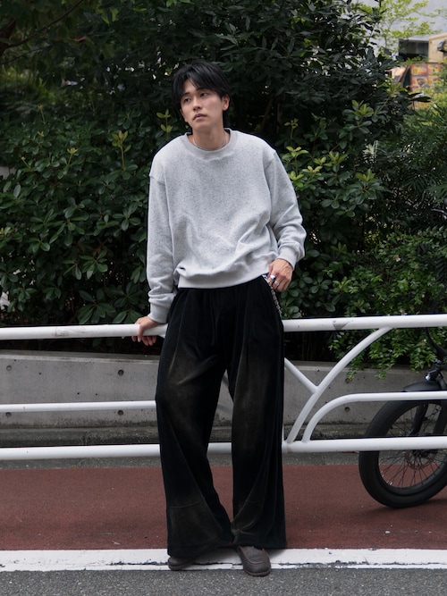 「CASPER JOHN(キャスパージョン)のFade velor pants/フェードベロアパンツ(その他パンツ)」を使った、KAIさん(メンズ・183cm)の秋コーディネート