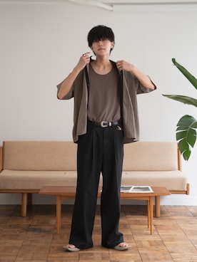 「muleboy（ミュールボーイ）のアイテム」を使った、KAIさん（メンズ・183cm）の春コーディネート