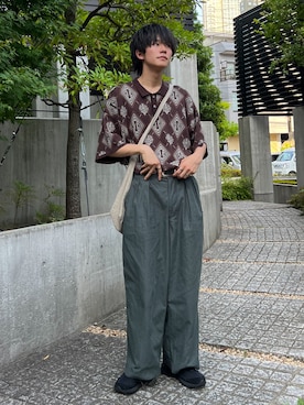 「BeAMS DOT（ビームスドット）のアイテム」を使った、KAIさん（メンズ・183cm）の夏コーディネート