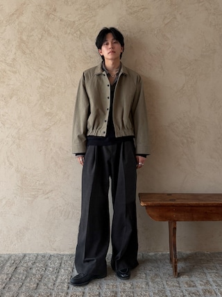 「LAPIIS（ラピス）のFINE WOOL CHAMBRAY SHIRT（シャツ/ブラウス）」を使った、KAIさん（メンズ・183cm）の春コーディネート