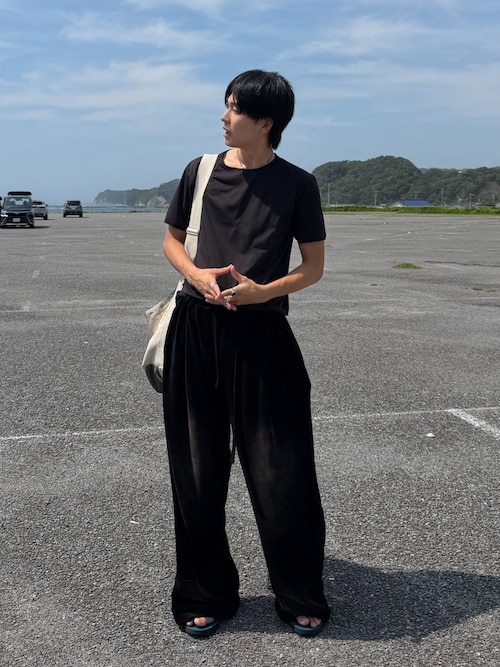 「CASPER JOHN（キャスパージョン）のFade velor pants/フェードベロアパンツ（その他パンツ）」を使った、KAIさん（メンズ・183cm）の夏コーディネート