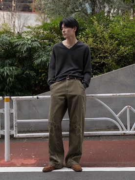 「CASPER JOHN（キャスパージョン）のアイテム」を使った、KAIさん（メンズ・183cm）の春コーディネート