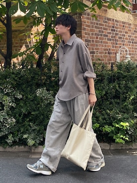 「remer（リメール）のアイテム」を使った、KAIさん（メンズ・183cm）の夏コーディネート