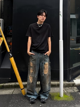 「Juha（ユハ）のアイテム」を使った、KAIさん（メンズ・183cm）の夏コーディネート