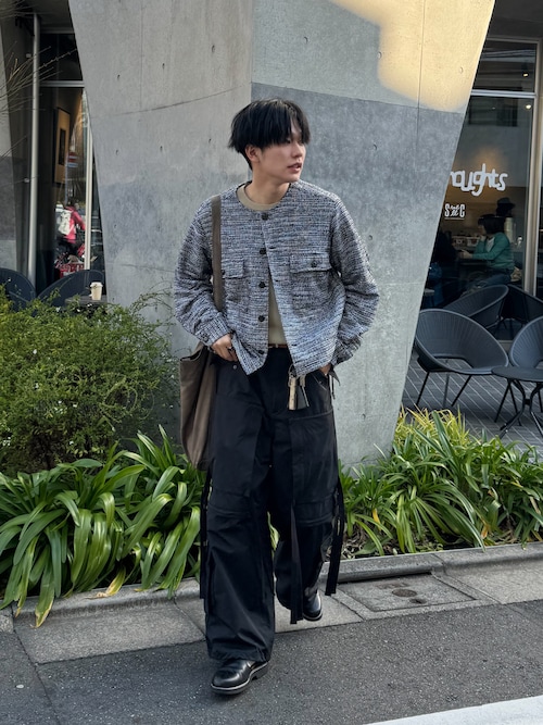 VICTIM ブークレーニットノーカラージャケット