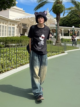 「アイテム（ショルダーバッグ）」を使った、KAIさん（メンズ・183cm）の秋コーディネート