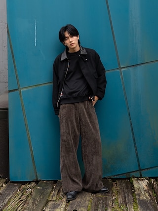 「Berwick1707(バーウィック)のBerwick バーウィック ローファー 5260 ムーンライト ソール(ローファー)」を使った、KAIさん(メンズ・183cm)の秋コーディネート