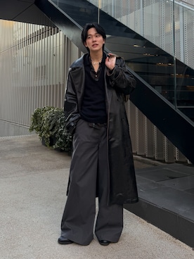 「LAPIIS（ラピス）のアイテム」を使った、KAIさん（メンズ・183cm）の冬コーディネート