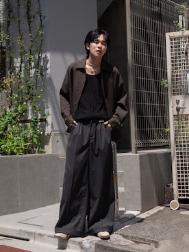 「Onitsuka Tiger（オニツカタイガー）のアイテム（シューズ）」を使った、KAIさん（メンズ・183cm）の夏コーディネート
