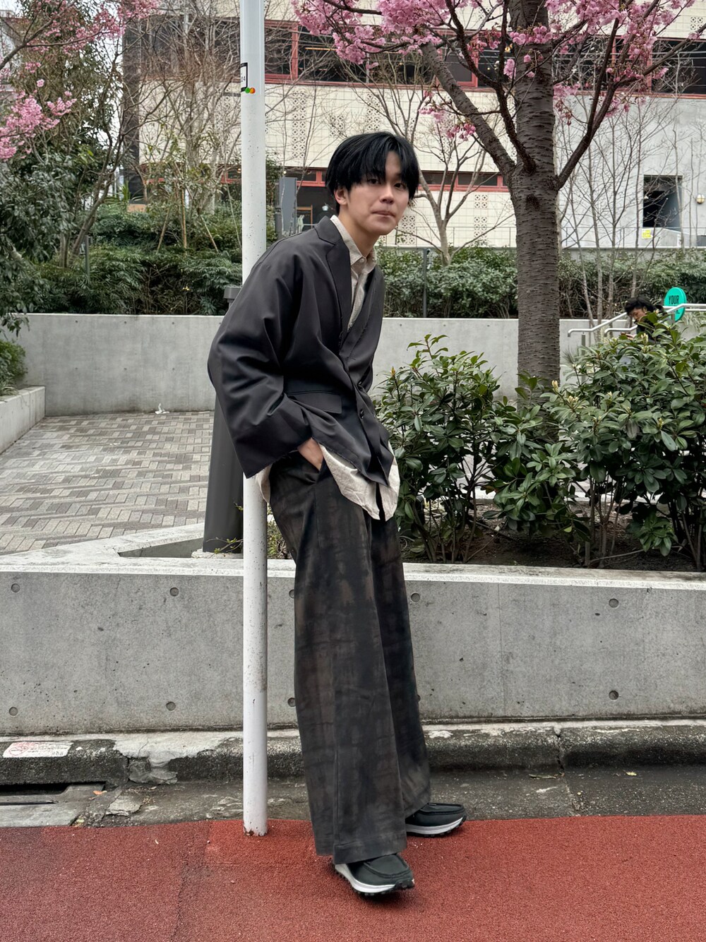 Cut off roll up tailored jacket/カットオフロールアップテーラード 