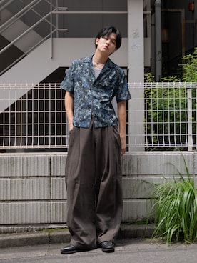 「CASPER JOHN（キャスパージョン）のアイテム」を使った、KAIさん（メンズ・183cm）の夏コーディネート