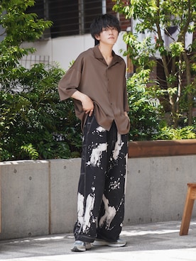 「ペイント」｜「アイテム（アクセサリー）」を使った、KAIさん（メンズ・183cm）の夏コーディネート