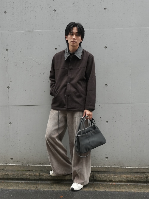 「CASPER JOHN(キャスパージョン)のChambray code shirts/シャンブレーコードシャツ(シャツ/ブラウス)」を使った、KAIさん(メンズ・183cm)の秋コーディネート