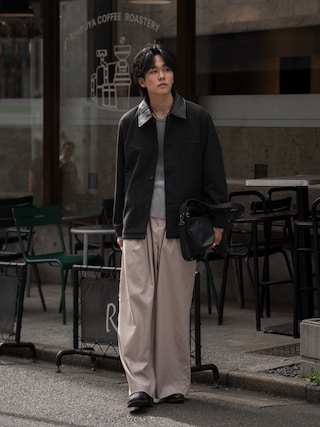 「NVRFRGT(ネヴァーフォーゲット)のWAFFLE THERMAL LONG SLEEVE T-SHIRT(Tシャツ/カットソー)」を使った、KAIさん(メンズ・183cm)の秋コーディネート