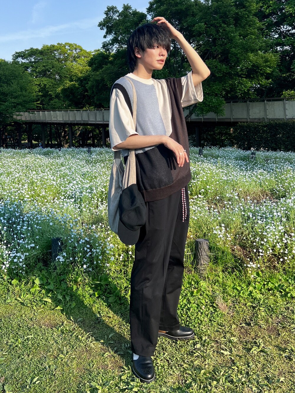 TAUPE/トープ/ｱｼﾝﾒﾄﾘｰJQﾆｯﾄﾍﾞｽﾄを使った人気ファッション 