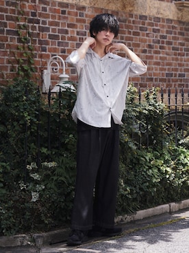 「and cloud（アンドクラウド）のアイテム」を使った、KAIさん（メンズ・183cm）の夏コーディネート