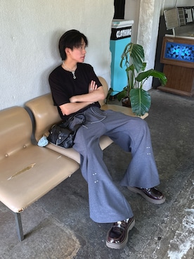 「アイテム（キーホルダー）」を使った、KAIさん（メンズ・183cm）の夏コーディネート