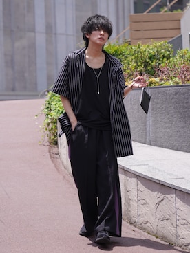 「and cloud（アンドクラウド）のアイテム」を使った、KAIさん（メンズ・183cm）の夏コーディネート