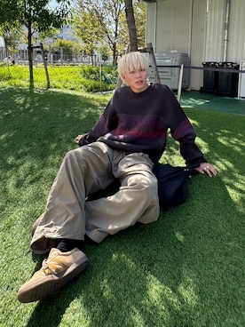 「MASONPRINCE（メイソンプリンス）のアイテム（その他パンツ）」を使った、KAIさん（メンズ・183cm）の秋コーディネート