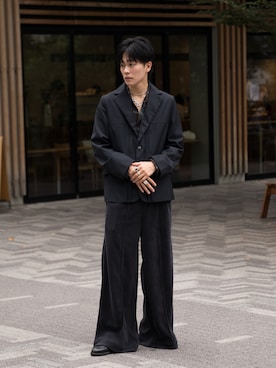 「アイテム（シャツ/ブラウス）」を使った、KAIさん（メンズ・183cm）の秋コーディネート